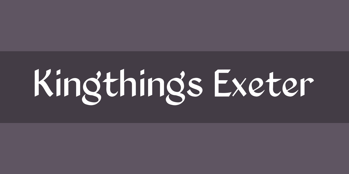 Пример шрифта Kingthings Exeter